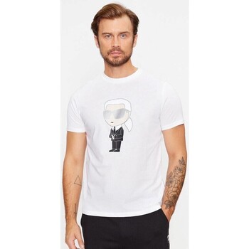Abbigliamento Uomo T-shirt maniche corte Karl Lagerfeld 500251 755071 Bianco