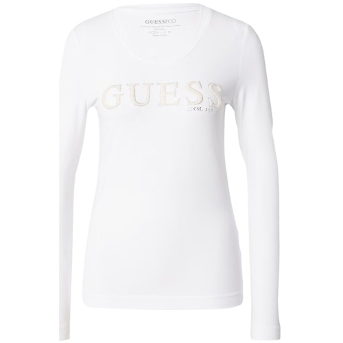 Abbigliamento Donna T-shirts a maniche lunghe Guess Longsleeve ES24GU65 Bianco
