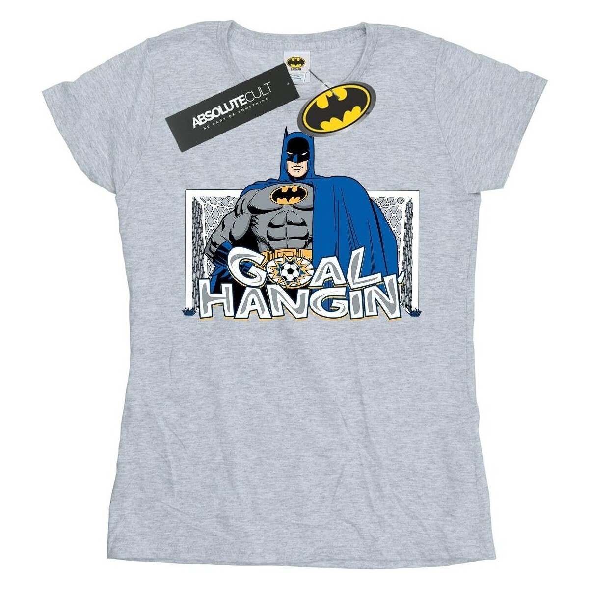 Abbigliamento Donna T-shirts a maniche lunghe Dc Comics Batman Football Goal Hangin' Grigio