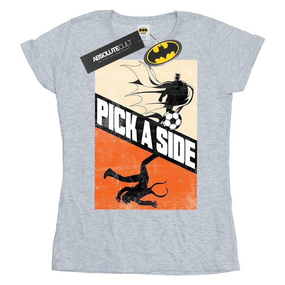 Abbigliamento Donna T-shirts a maniche lunghe Dc Comics Batman Football Pick A Side Grigio