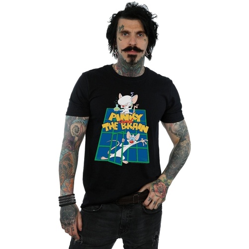 Abbigliamento Uomo T-shirts a maniche lunghe Animaniacs Pinky And The Brain Laboratory Nero