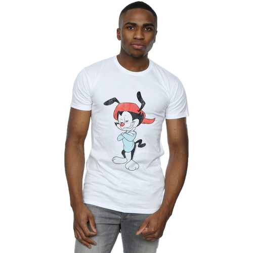 Abbigliamento Uomo T-shirts a maniche lunghe Animaniacs Wakko Classic Pose Bianco