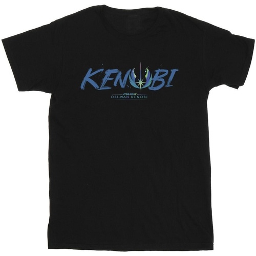 Abbigliamento Bambino T-shirt maniche corte Star Wars: Obi-Wan Kenobi Painted Front Nero