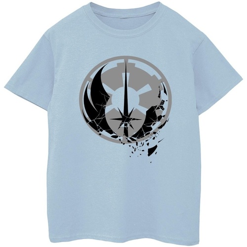 Abbigliamento Bambino T-shirt & Polo Disney Obi-Wan Kenobi Fractured Logos Blu