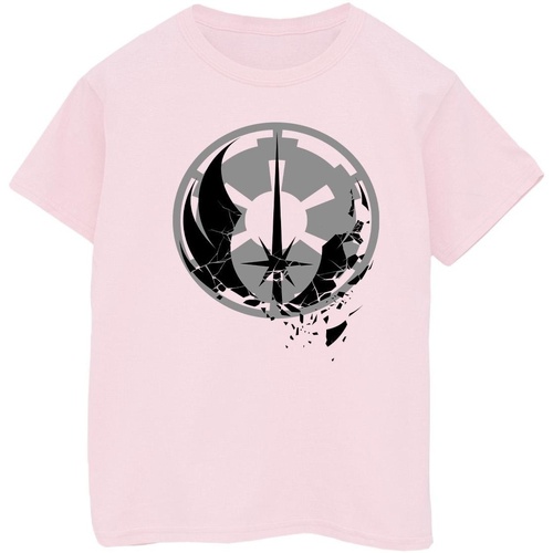 Abbigliamento Bambino T-shirt maniche corte Disney Obi-Wan Kenobi Fractured Logos Rosso