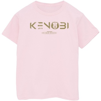 Abbigliamento Bambina T-shirts a maniche lunghe Disney Obi-Wan Kenobi Logo Rosso