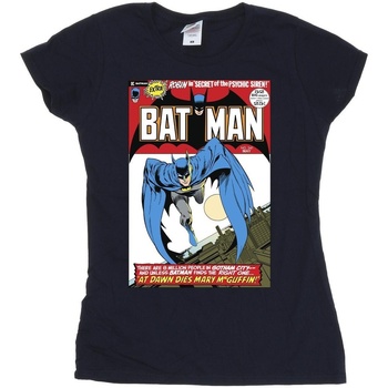 Abbigliamento Donna T-shirts a maniche lunghe Dc Comics Running Batman Cover Blu