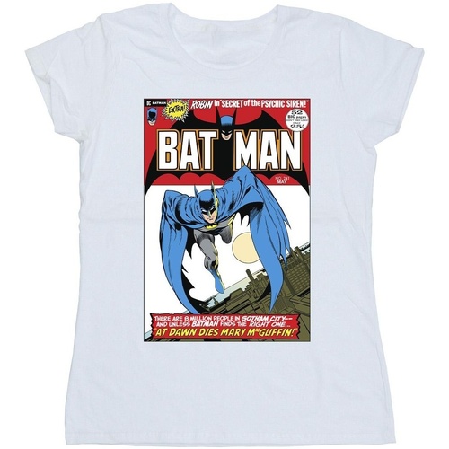Abbigliamento Donna T-shirts a maniche lunghe Dc Comics Running Batman Cover Bianco