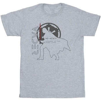 Abbigliamento Bambina T-shirts a maniche lunghe Star Wars: Obi-Wan Kenobi Vader No Mercy Grigio