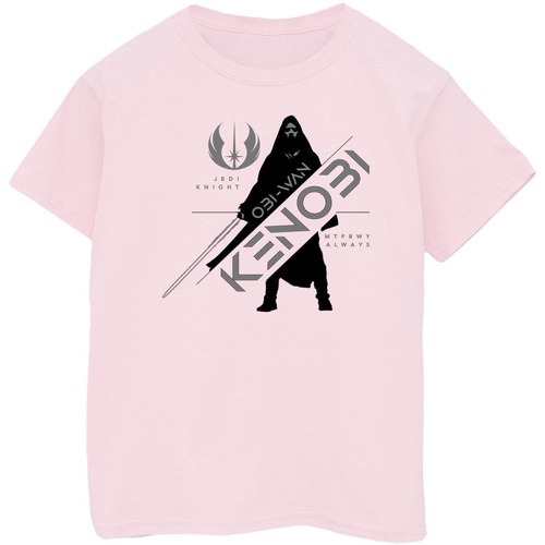 Abbigliamento Bambina T-shirts a maniche lunghe Disney Obi-Wan Kenobi Jedi Knight Rosso