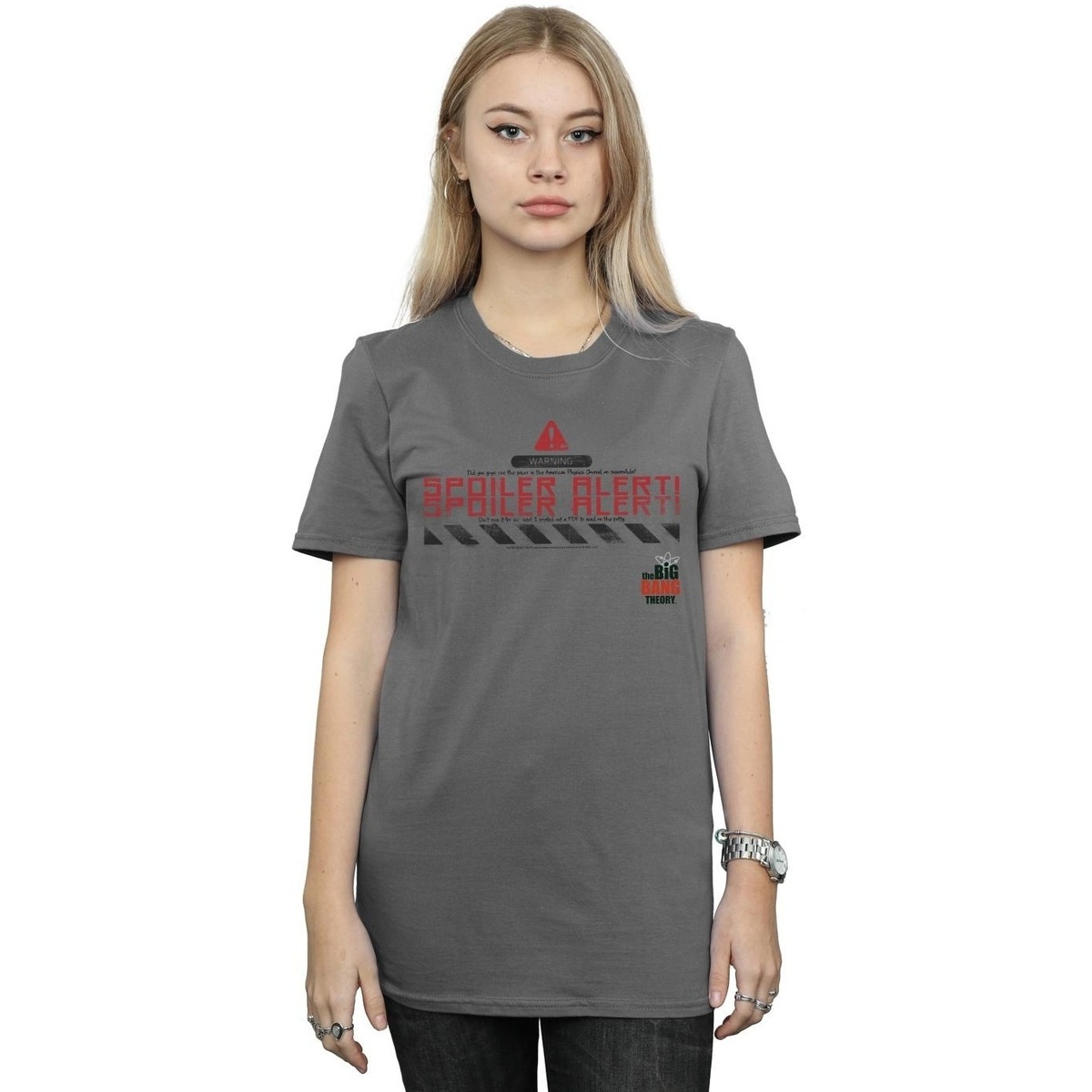 Abbigliamento Donna T-shirts a maniche lunghe The Big Bang Theory Spoiler Alert Multicolore