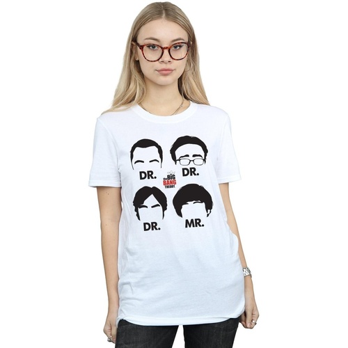 Abbigliamento Donna T-shirts a maniche lunghe The Big Bang Theory Doctors And Mr Bianco