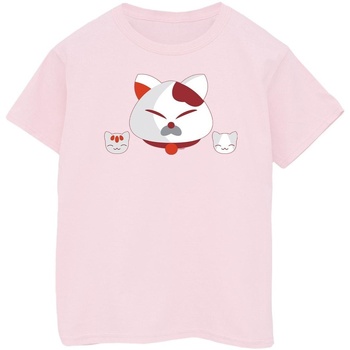 Abbigliamento Bambina T-shirts a maniche lunghe Disney Big Hero 6 Baymax Kitten Heads Rosso