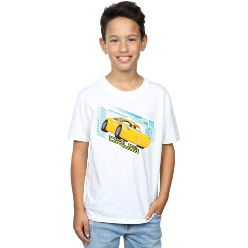 Abbigliamento Bambino T-shirt maniche corte Disney Cars Cruz Ramirez Bianco