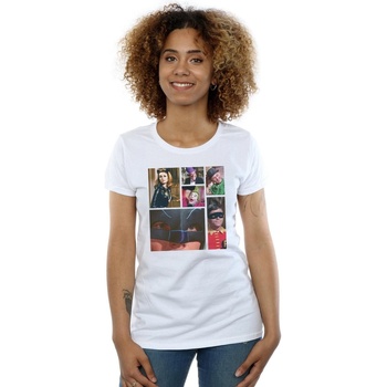 Abbigliamento Donna T-shirts a maniche lunghe Dc Comics Batman TV Series Class Photo Bianco