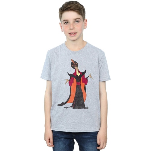 Abbigliamento Bambino T-shirt maniche corte Disney Aladdin Classic Jafar Grigio