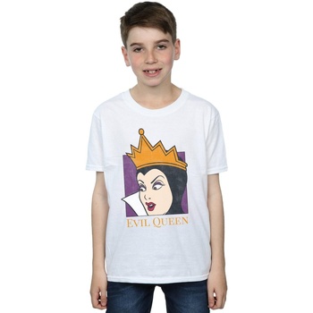 Abbigliamento Bambino T-shirt maniche corte Disney Evil Queen Cropped Head Bianco