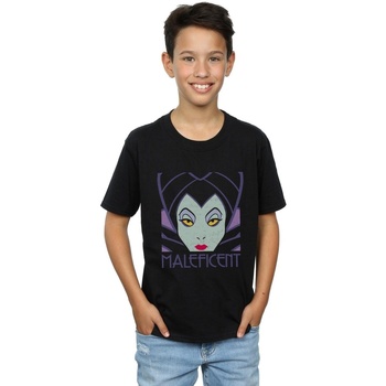 Abbigliamento Bambino T-shirt maniche corte Disney Maleficent Cropped Head Nero