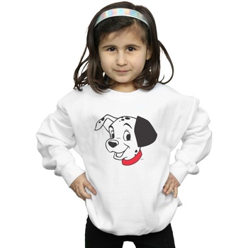 Abbigliamento Bambina Felpe Disney 101 Dalmatians Dalmatian Head Bianco