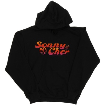 Abbigliamento Donna Felpe Sonny & Cher Gradient Logo Nero