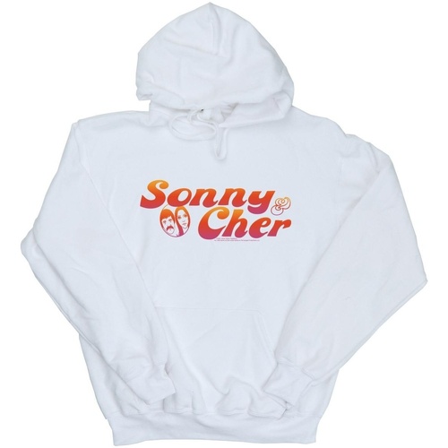 Abbigliamento Donna Felpe Sonny & Cher Gradient Logo Bianco
