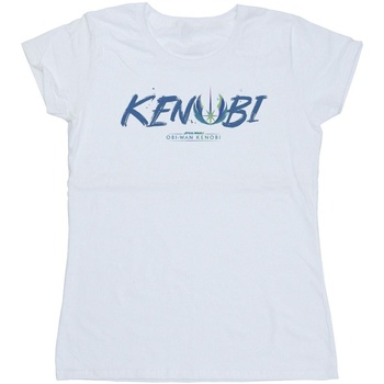 Abbigliamento Donna T-shirts a maniche lunghe Star Wars: Obi-Wan Kenobi Painted Front Bianco