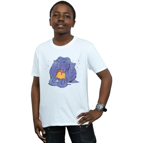 Abbigliamento Bambino T-shirt maniche corte Disney Aladdin Cave Of Wonders Distressed Bianco