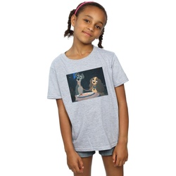 Abbigliamento Bambina T-shirts a maniche lunghe Disney Lady And The Tramp Spaghetti Slurp Grigio
