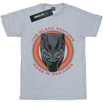Abbigliamento Donna T-shirts a maniche lunghe Marvel Black Panther Made in Wakanda Red Grigio