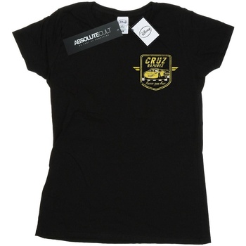 Abbigliamento Donna T-shirts a maniche lunghe Disney Cars Cruz Ramirez Faux Pocket Logo Nero