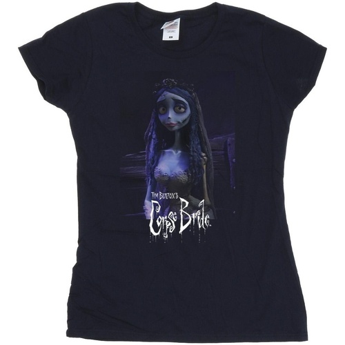 Abbigliamento Donna T-shirts a maniche lunghe Corpse Bride Emily Poster Blu