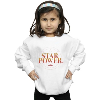 Abbigliamento Bambina Felpe Marvel Captain  Star Power Bianco