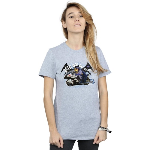 Abbigliamento Donna T-shirts a maniche lunghe Dc Comics Batman TV Series Bat Bike Grigio