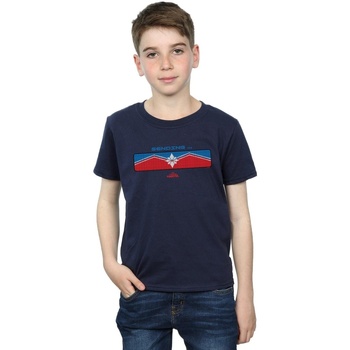 Abbigliamento Bambino T-shirt maniche corte Marvel Captain  Sending Blu