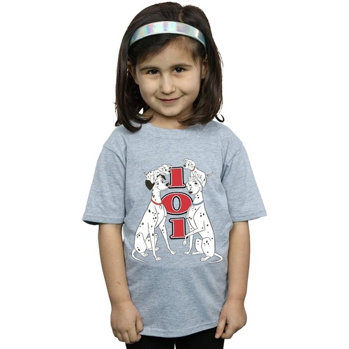 Abbigliamento Bambina T-shirts a maniche lunghe Disney 101 Dalmatians Family Grigio