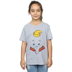 Abbigliamento Bambina T-shirts a maniche lunghe Disney Dumbo Face Grigio