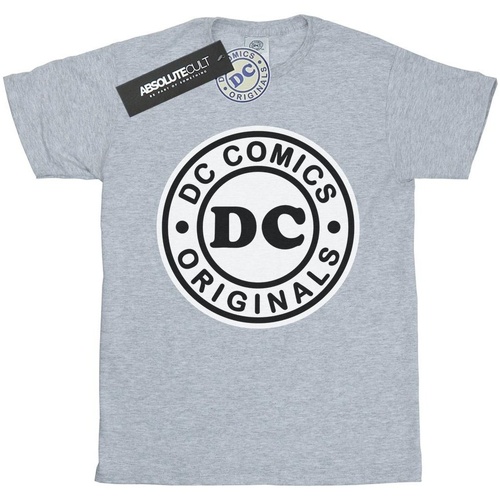 Abbigliamento Bambino T-shirt maniche corte Dc Comics DC Originals Logo Grigio