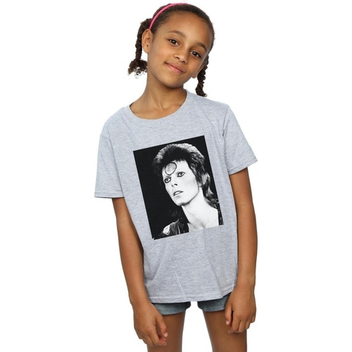 Abbigliamento Bambina T-shirts a maniche lunghe David Bowie Ziggy Looking Grigio