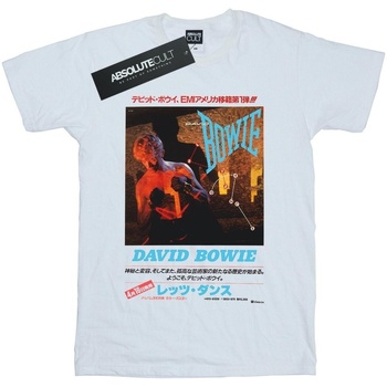Abbigliamento Bambina T-shirts a maniche lunghe David Bowie Asian Poster Bianco