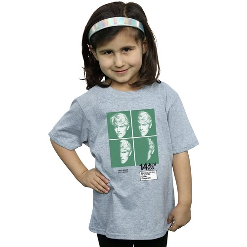 Abbigliamento Bambina T-shirts a maniche lunghe David Bowie 1983 Concert Poster Grigio