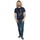 Abbigliamento Uomo T-shirts a maniche lunghe Marvel Black Panther Profile Blu