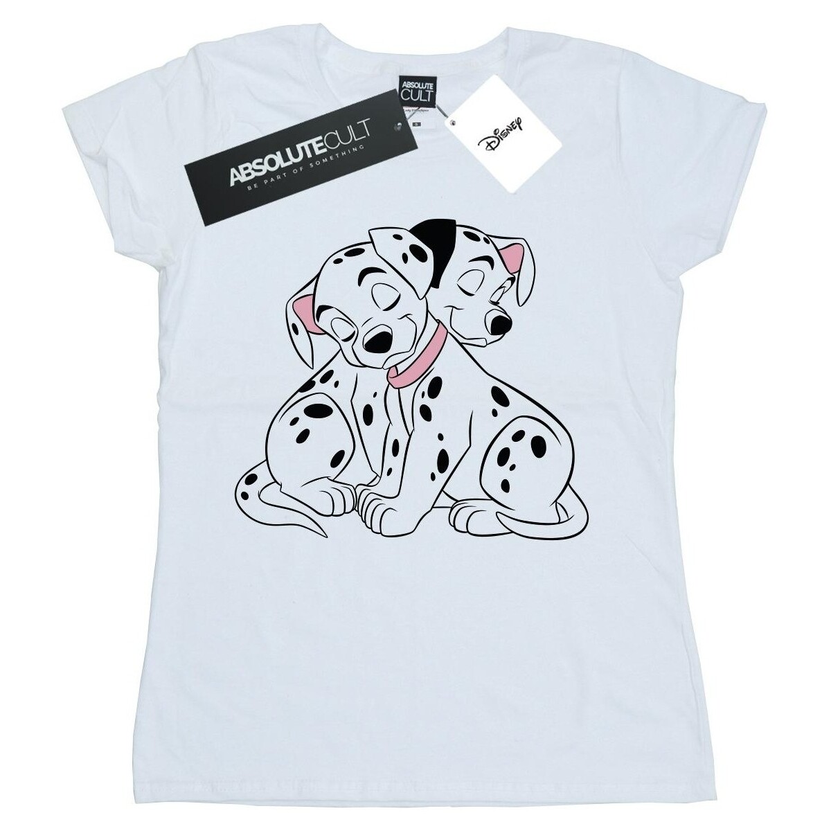 Abbigliamento Donna T-shirts a maniche lunghe Disney 101 Dalmatians Puppy Love Bianco