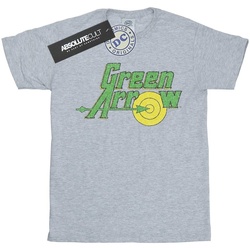 Abbigliamento Bambina T-shirts a maniche lunghe Dc Comics Green Arrow Crackle Logo Grigio