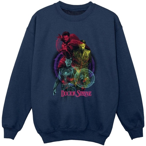 Abbigliamento Bambina Felpe Marvel Doctor Strange Rainbow Blu