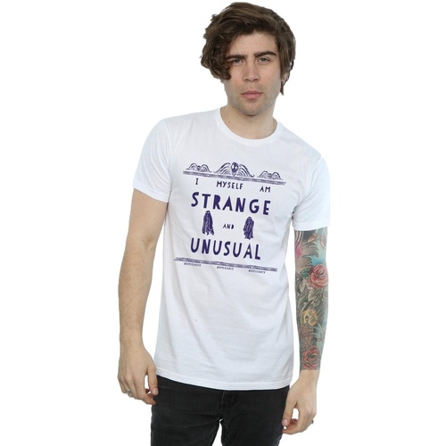 Abbigliamento Uomo T-shirts a maniche lunghe Beetlejuice Strange And Unusual Bianco