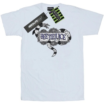 Abbigliamento Uomo T-shirts a maniche lunghe Beetlejuice  Bianco