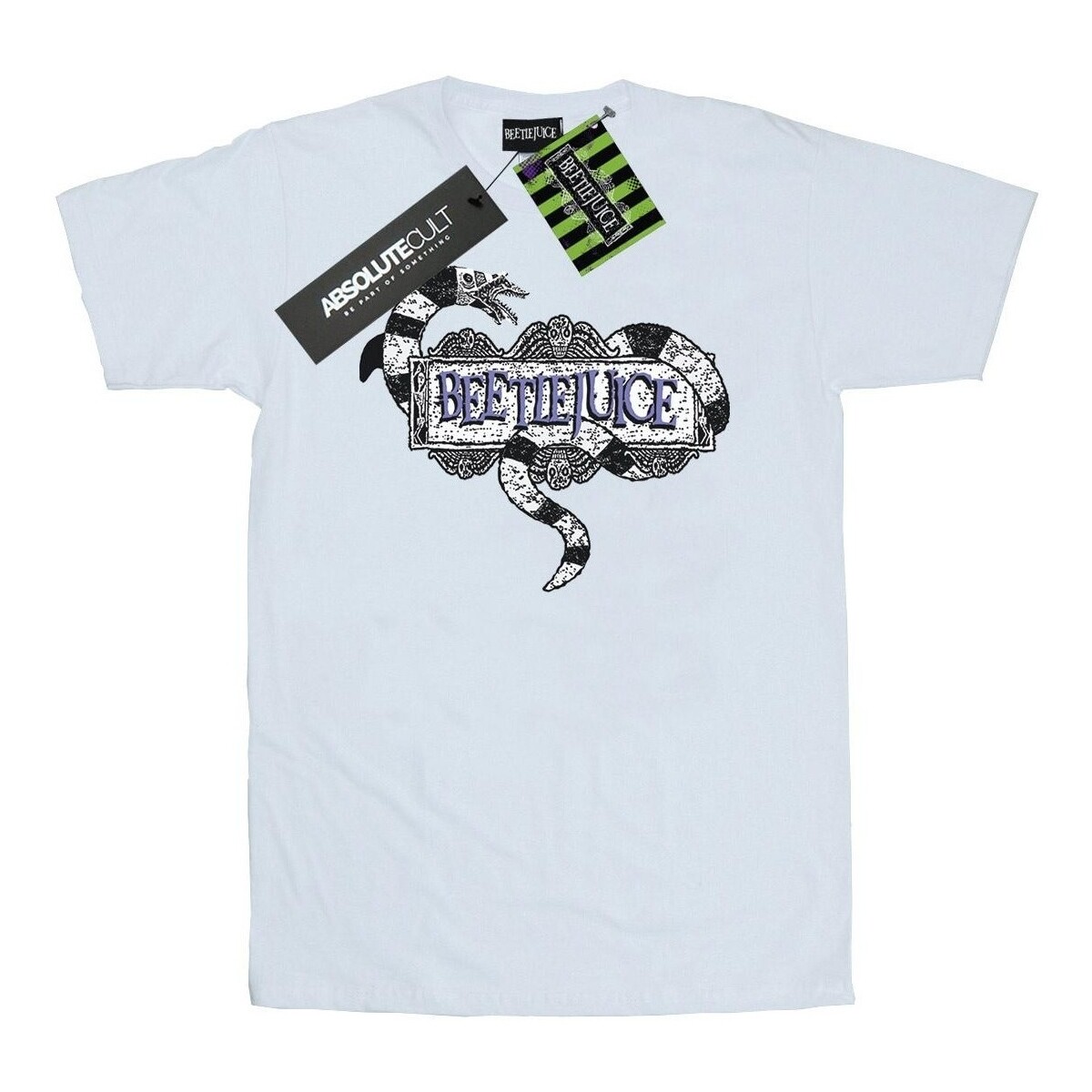 Abbigliamento Uomo T-shirts a maniche lunghe Beetlejuice Sandworm Logo Bianco