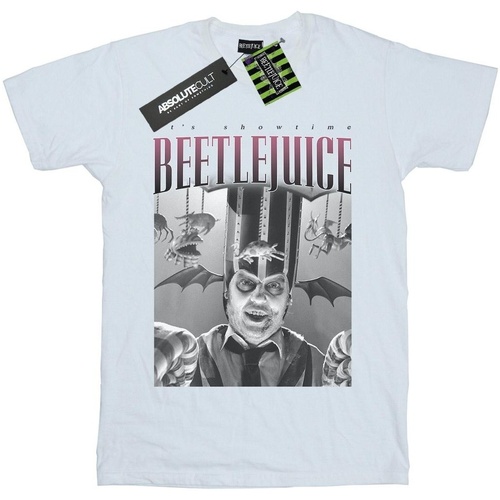 Abbigliamento Uomo T-shirts a maniche lunghe Beetlejuice Circus Homage Bianco