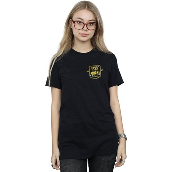 Abbigliamento Donna T-shirts a maniche lunghe Disney Cars Cruz Ramirez Faux Pocket Logo Nero
