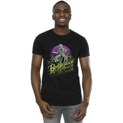 Abbigliamento Uomo T-shirts a maniche lunghe Beetlejuice Purple Circle Nero